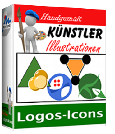 Künstler-Illustrationen - Logos und Icons