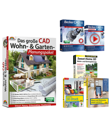 Das große CAD-Wohn- und Garten-Planungspaket inkl. E-Books.