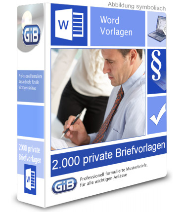 Wordvorlagen - 2.000 private Briefvorlagen