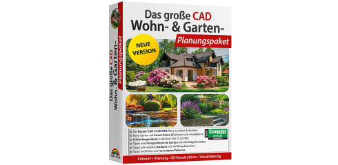 Das große CAD Wohn- und Garten-Planungspaket 2023 inkl. E-Books.